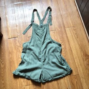Aerie green overalls